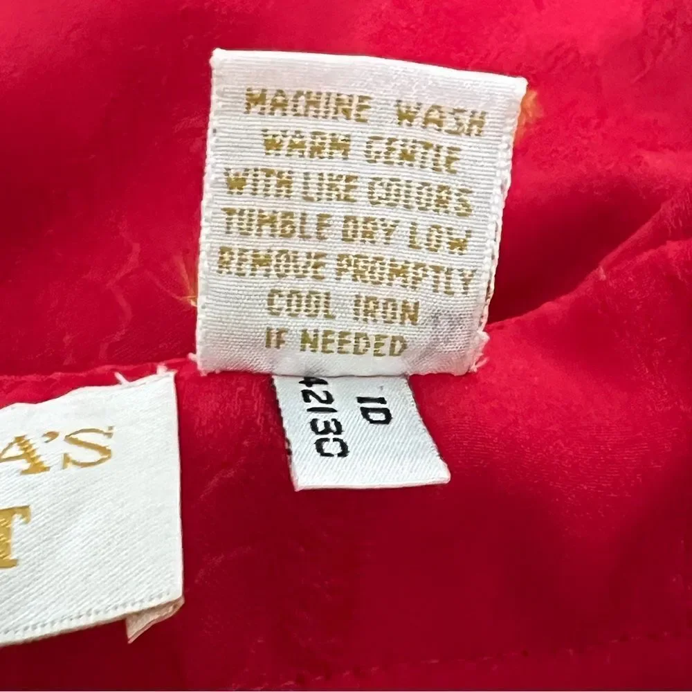 Vintage RARE Gold Label Victoria’s Secret 2 PC Pajama M Christmas Red Shorts